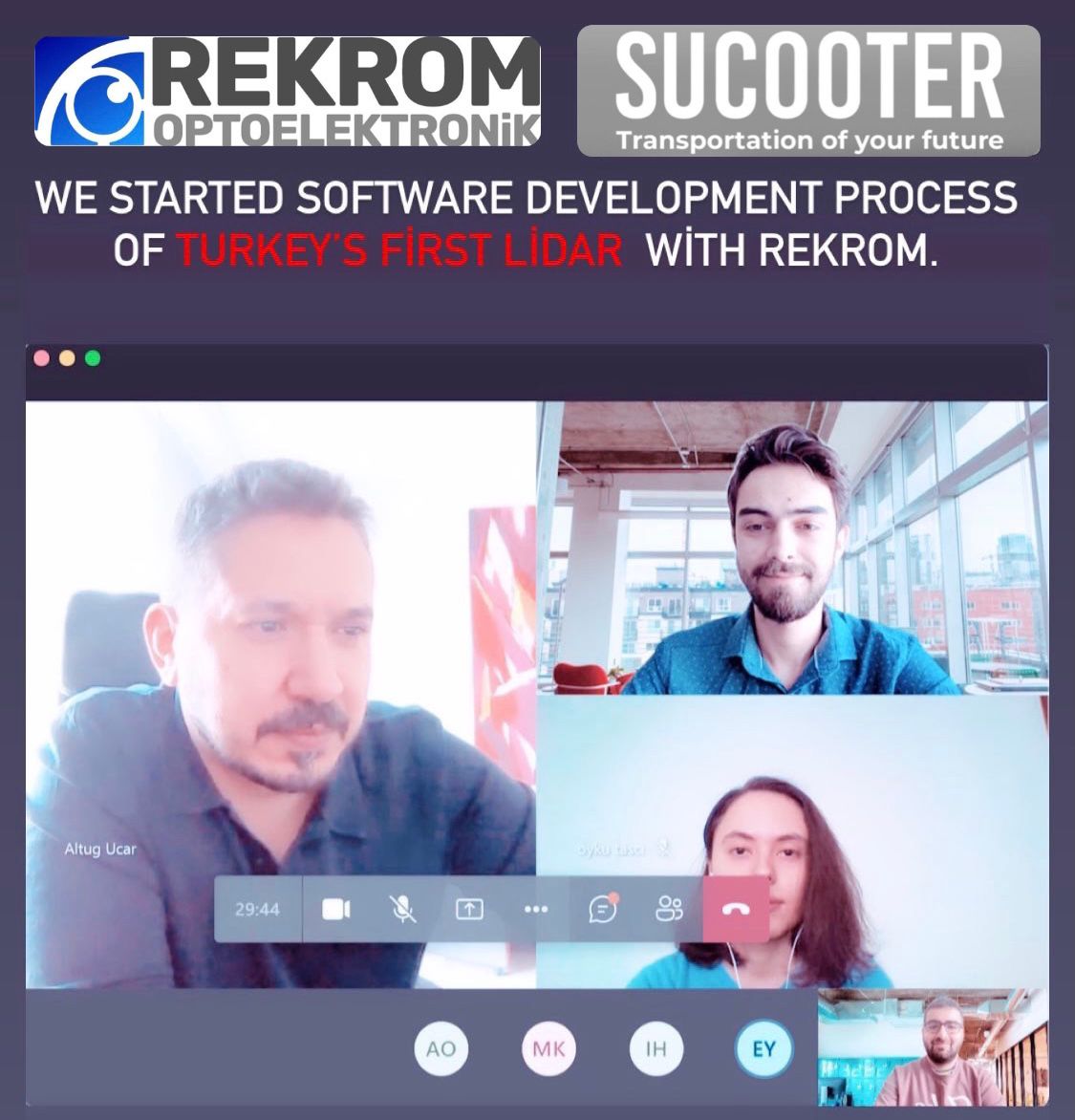 SuCooter & Rekrom Lidar Partnersip